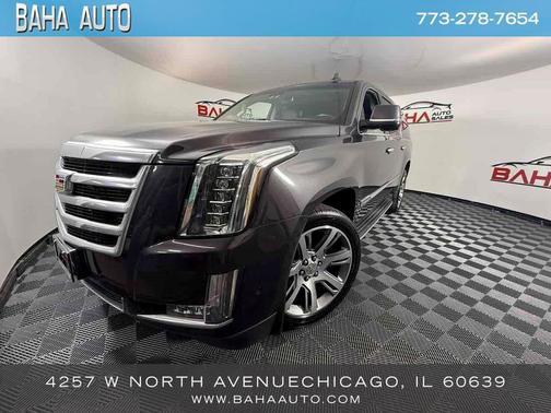 Dark Granite Metallic 2018 Cadillac Escalade ESV Luxury
