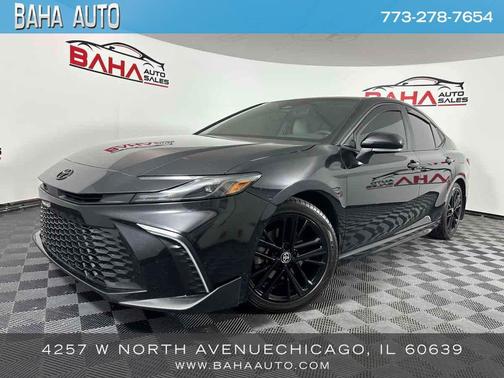Midnight Black Metallic 2025 Toyota Camry SE