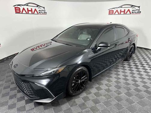 Midnight Black Metallic 2025 Toyota Camry SE