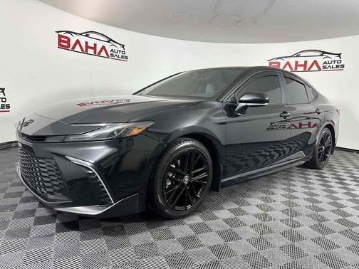 Midnight Black Metallic 2025 Toyota Camry SE
