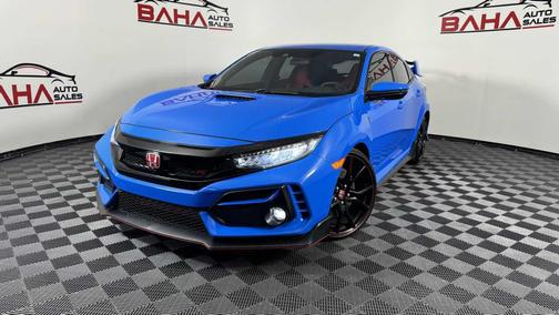 Boost Blue Pearl 2021 Honda Civic Type R Touring