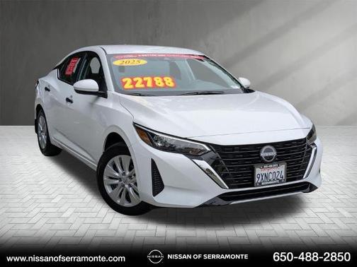 Cloud White 2025 Nissan Sentra S