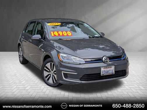 Gray 2017 Volkswagen e-Golf SEL Premium
