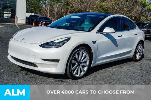 White 2019 Tesla Model 3 Long Range