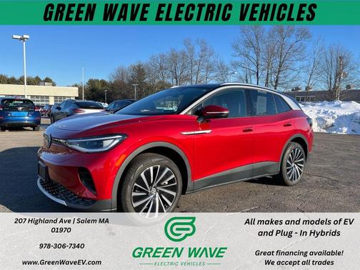 Aurora Red Metallic w/Black Roof 2023 Volkswagen ID.4 Pro S Plus