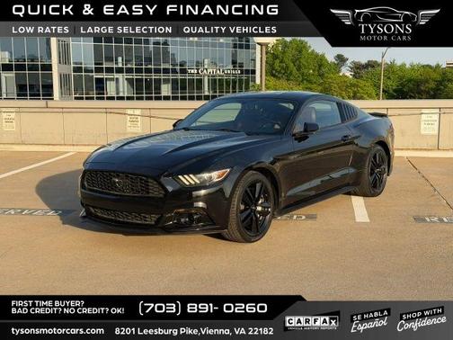 Black 2015 Ford Mustang EcoBoost Premium