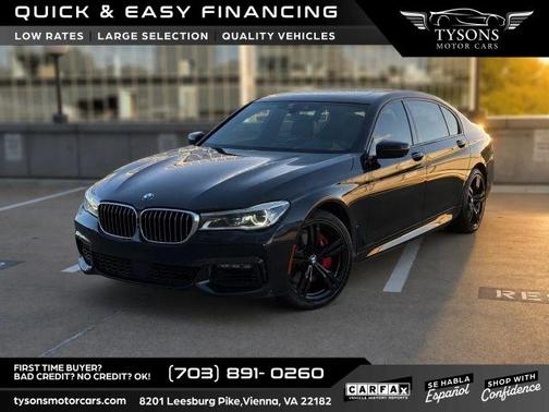 Black 2016 BMW 750 i