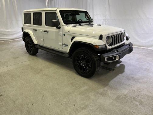 Bright White Clearcoat 2025 Jeep Wrangler 4xe Sahara