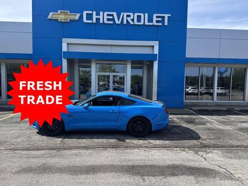 Blue 2017 Ford Mustang GT