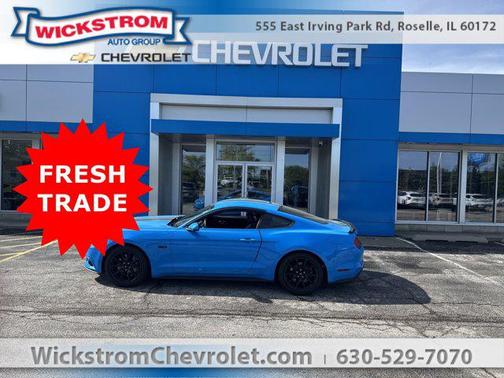 Blue 2017 Ford Mustang GT