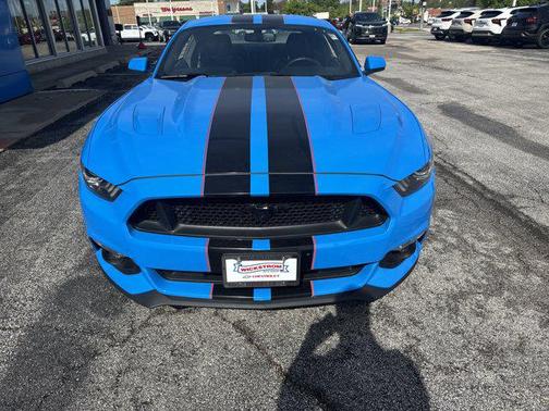 Blue 2017 Ford Mustang GT