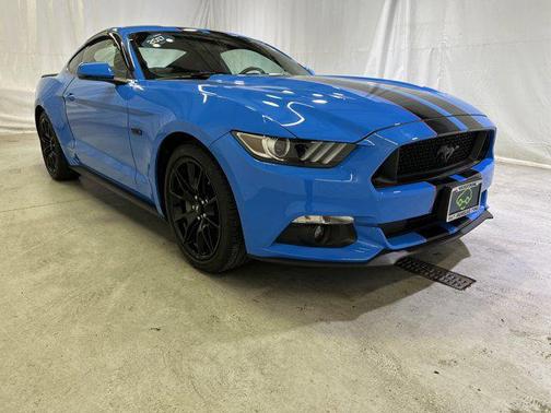 Blue 2017 Ford Mustang GT