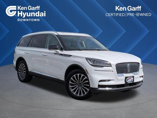 Pristine White Metallic Tri-Coat 2023 Lincoln Aviator Reserve AWD