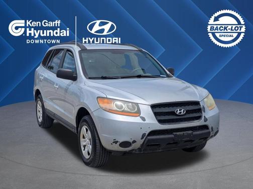 Radiant Silver Metallic 2009 Hyundai SANTA FE GLS