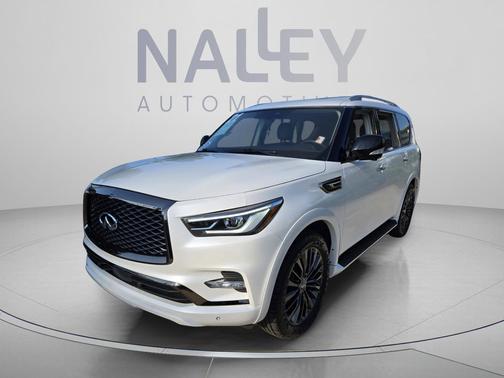 Moonstone White 2021 INFINITI QX80 PREMIUM SELECT AWD