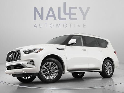 Moonstone White 2021 INFINITI QX80 PREMIUM SELECT AWD