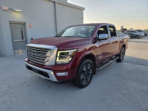 Cardinal Red Metallic 2023 Nissan Titan Platinum Reserve
