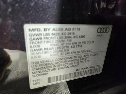 2019 Audi Q7 45 Premium