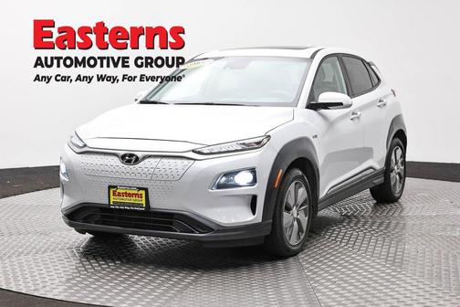 Chalk White 2019 Hyundai KONA EV Limited