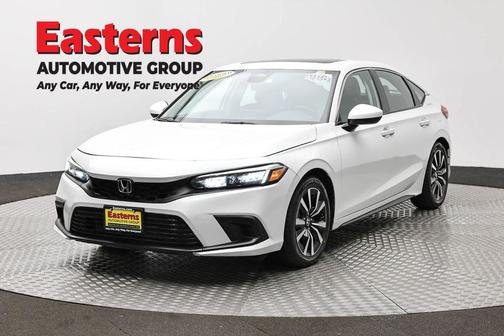 Platinum White Pearl 2022 Honda Civic EX-L