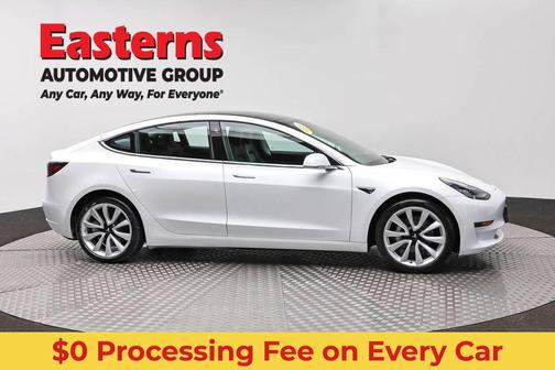 Pearl White Multi-Coat 2018 Tesla Model 3 Long Range