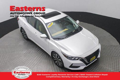 Aspen White Tricoat 2023 Nissan Sentra SV