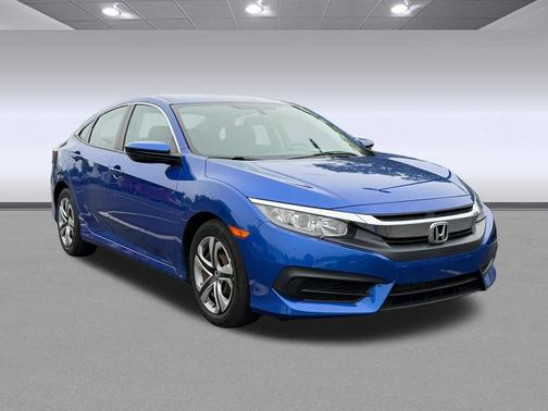Aegean Blue Metallic 2018 Honda Civic LX