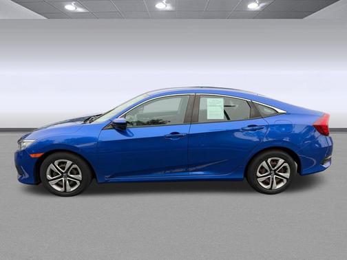 Aegean Blue Metallic 2018 Honda Civic LX