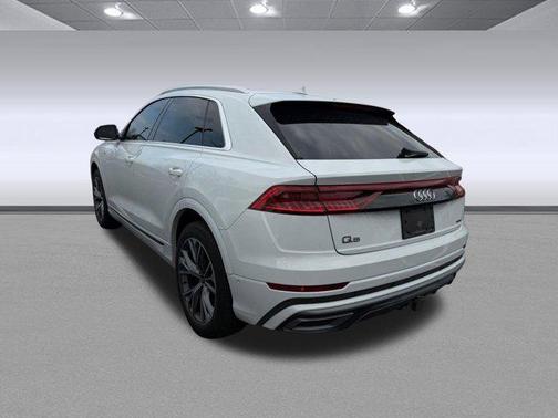 White 2021 Audi Q8 55 Premium Plus
