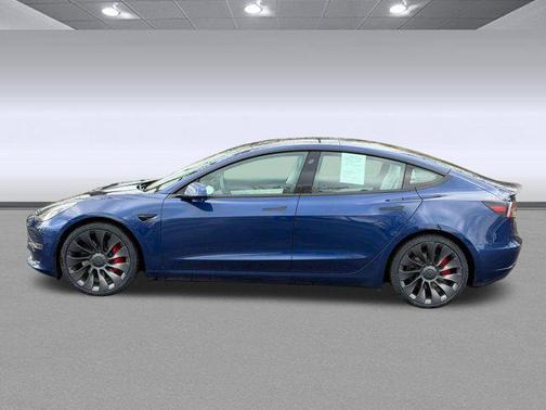 Deep Blue Metallic 2021 Tesla Model 3 Performance