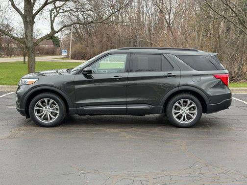 Forged Green Metallic 2022 Ford Explorer XLT