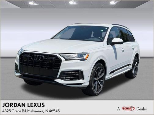 White 2022 Audi Q7 55 Premium Plus