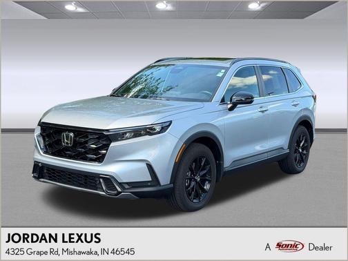 Solar Silver Metallic 2025 Honda CR-V Hybrid Sport AWD