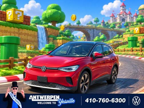 Red Metallic 2022 Volkswagen ID.4 AWD Pro S