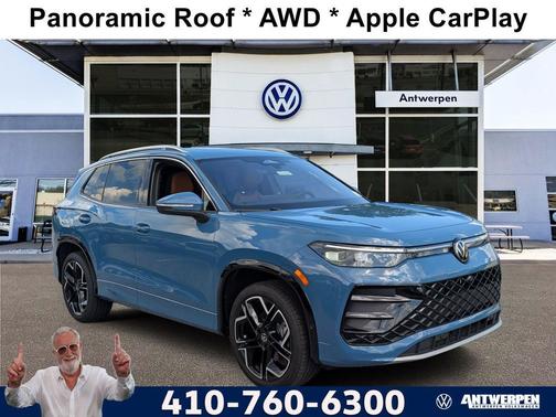 Monterey Blue Pearl 2025 Volkswagen Tiguan 2.0T SEL R-Line 4MOTION
