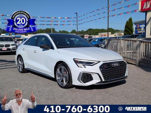 Glacier White Metallic 2023 Audi S3 Prestige TFSI quattro S tronic