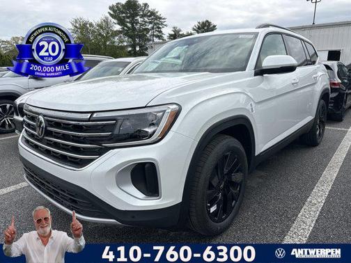 Opal White Pearl 2026 Volkswagen Atlas 2.0T SE w/Technology 4MOTION