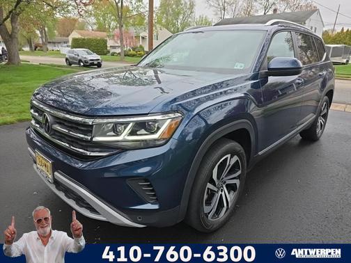 Blue Metallic 2023 Volkswagen Atlas 3.6L SEL