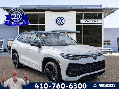 Opal White W/Deep Black Roof 2026 Volkswagen Tiguan 2.0T SE R-Line Black 4MOTION