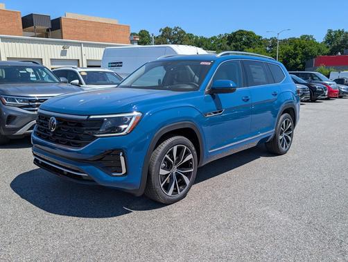 Mountain Lake Blue Metallic 2026 Volkswagen Atlas 2.0T SEL Premium R-Line 4MOTION