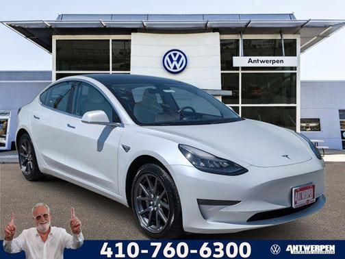 Pearl White Multi-Coat 2020 Tesla Model 3 Long Range