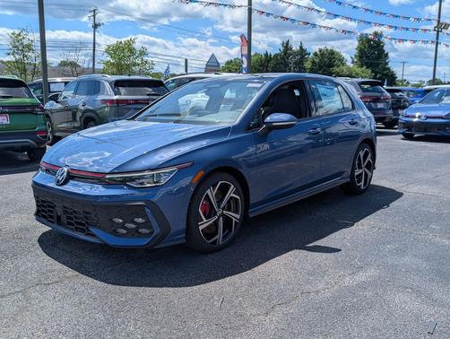 slate blue metallic 2026 Volkswagen Golf GTI 2.0T SE DSG