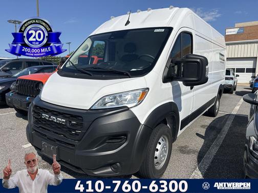 Bright White Clearcoat 2023 RAM ProMaster 2500 High Roof