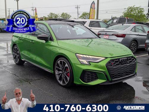 Green 2023 Audi S3 Premium Plus TFSI quattro S tronic