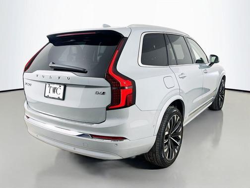 Vapour Grey Metallic 2026 Volvo XC90 Plus, B6 AWD Gas (mild hybrid), Gasoline, Bright, 7 Seats