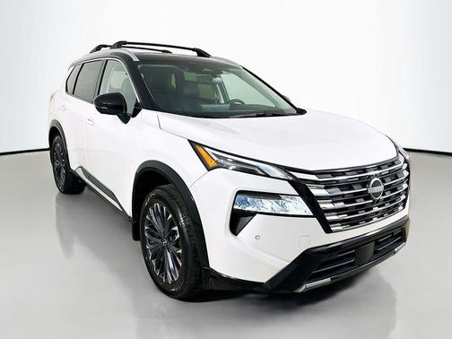 White Pearl 2025 Nissan Rogue Platinum