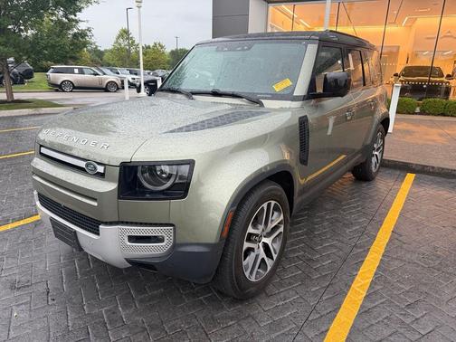 Pangea Green Metallic 2023 Land Rover Defender 110 SE