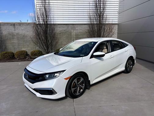 Platinum White Pearl 2021 Honda Civic LX