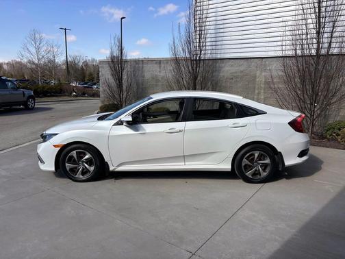 Platinum White Pearl 2021 Honda Civic LX