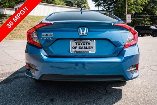 Aegean Blue Metallic 2018 Honda Civic EX-L